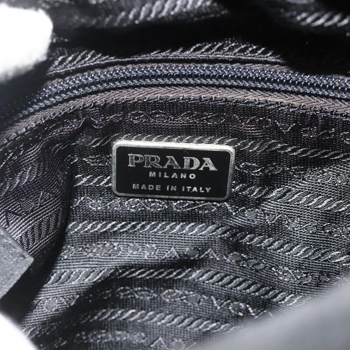 PRADA Tote Bag Nylon Black Auth 176646
