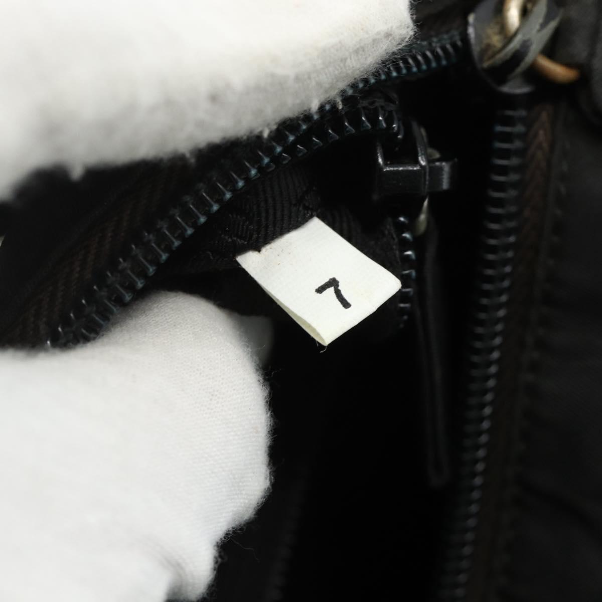 PRADA Tote Bag Nylon Black Auth 176646