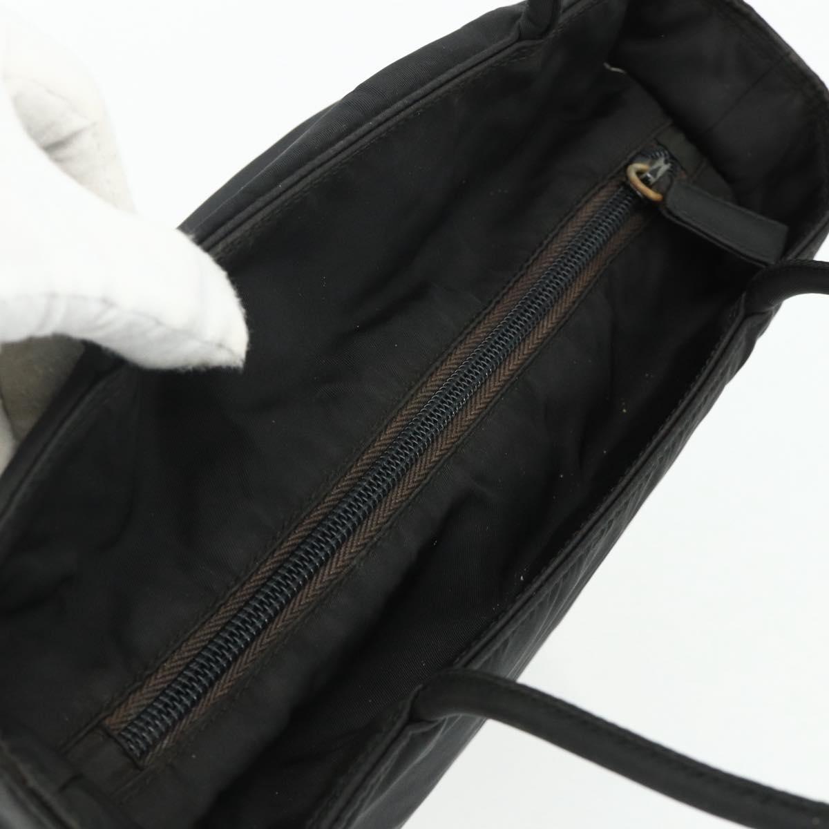 PRADA Tote Bag Nylon Black Auth 176646