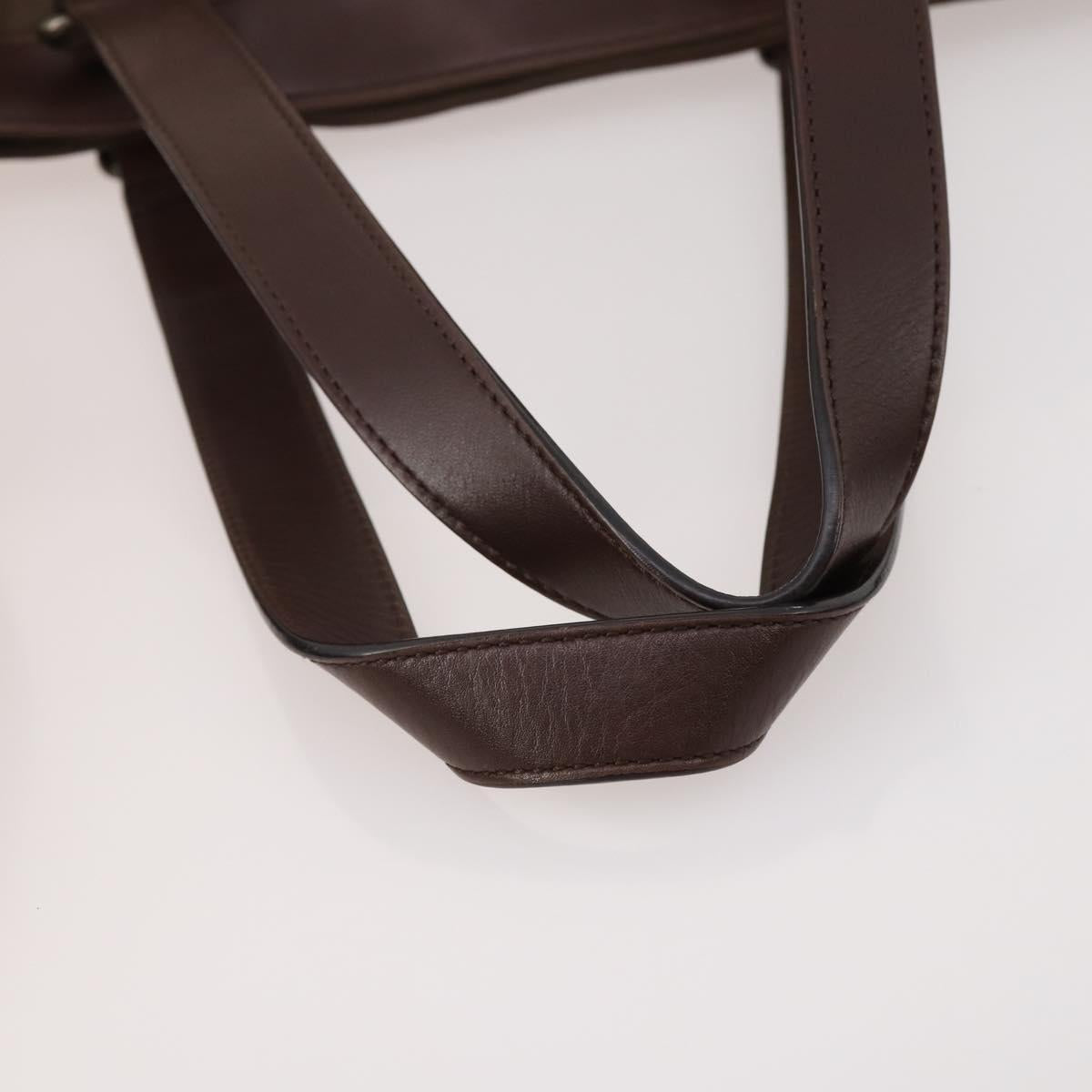 BURBERRY Tote Bag Nylon 2way Brown Auth 176648A