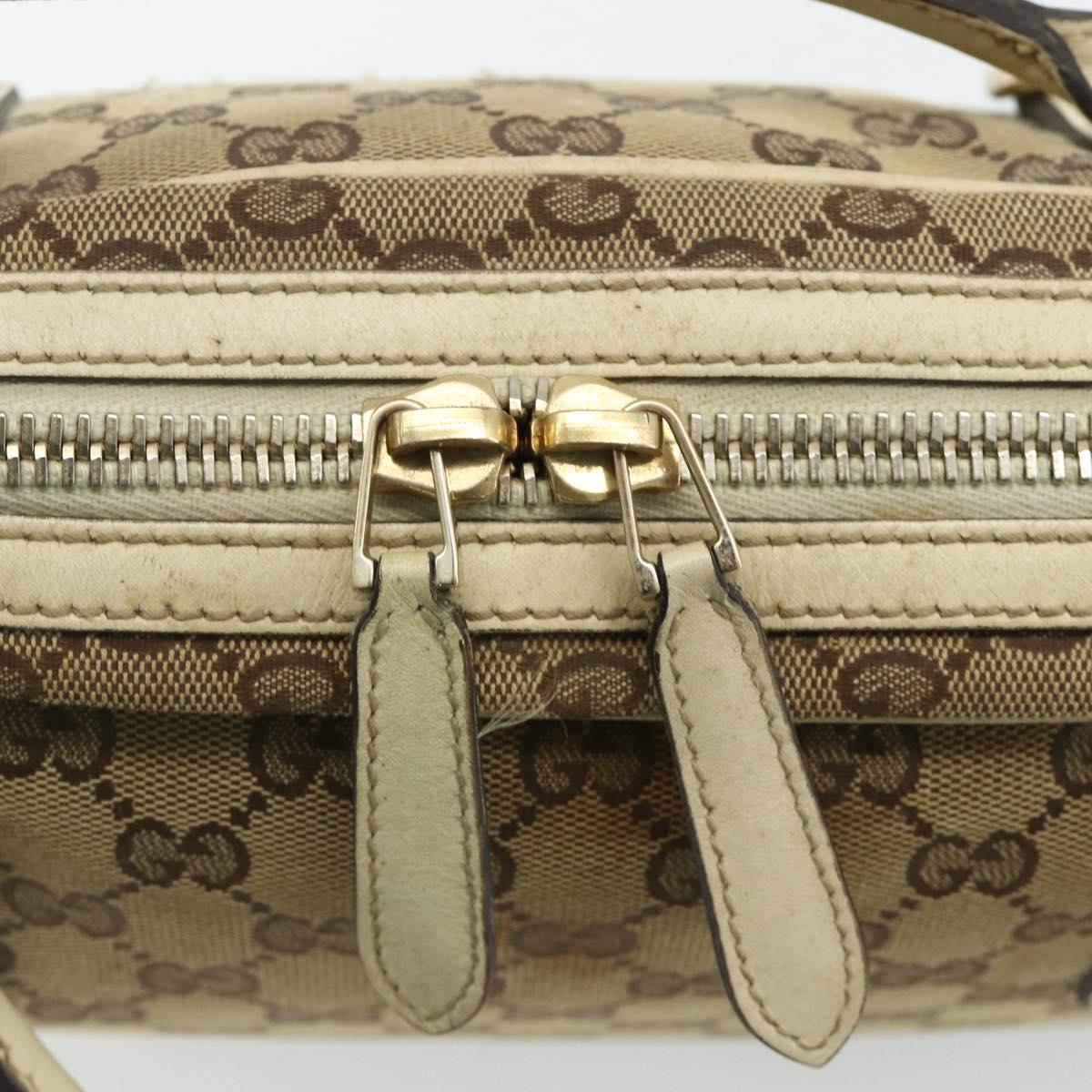 GUCCI GG Canvas Tote Bag Beige Gold 169971 Auth 176655