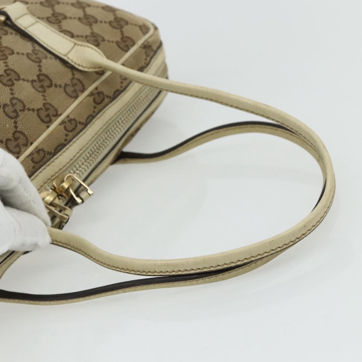 GUCCI GG Canvas Tote Bag Beige Gold 169971 Auth 176655