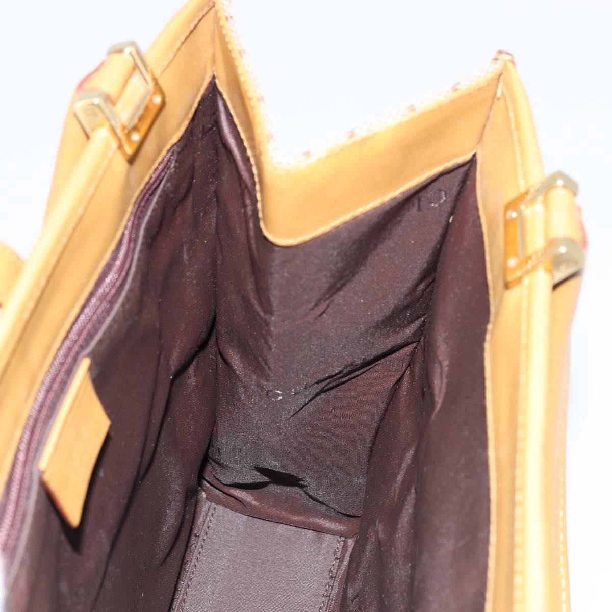 GUCCI Jackie GG Canvas Shoulder Bag Beige Gold 002 1065 3444 Auth 176673A