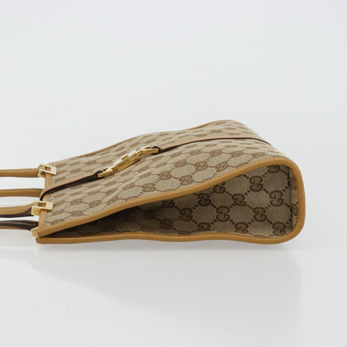 GUCCI Jackie GG Canvas Shoulder Bag Beige Gold 002 1065 3444 Auth 176673A