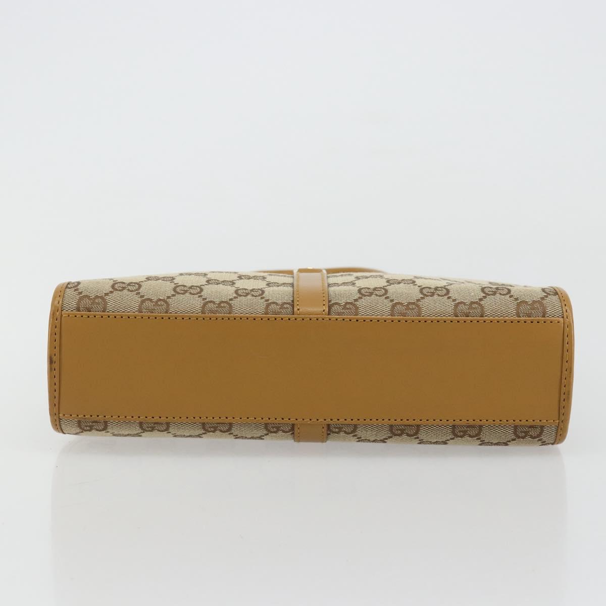 GUCCI Jackie GG Canvas Shoulder Bag Beige Gold 002 1065 3444 Auth 176673A