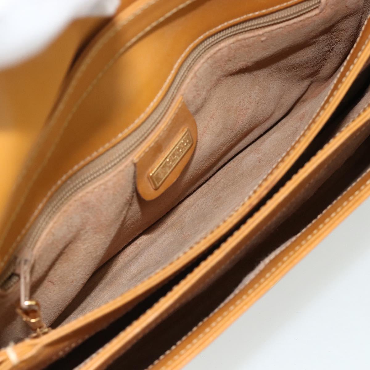 GUCCI Micro GG Supreme Shoulder Bag PVC Beige Gold 004 104 0024 Auth 176684