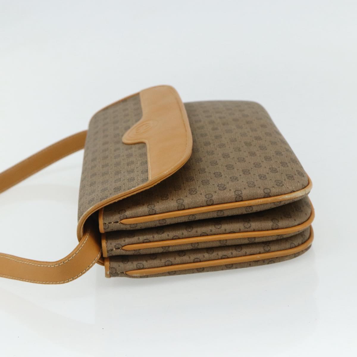 GUCCI Micro GG Supreme Shoulder Bag PVC Beige Gold 004 104 0024 Auth 176684