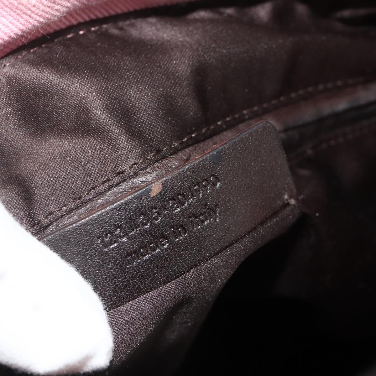 SAINT LAURENT Kahala Tote Bag Canvas Pink Silver 123435 Auth 176691