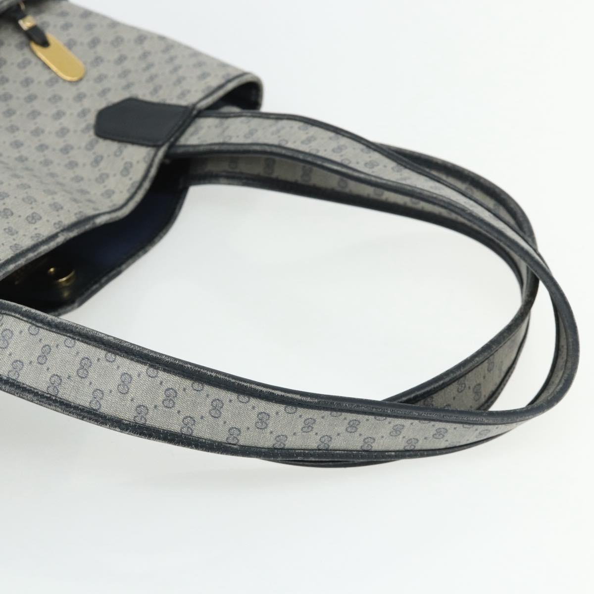 GUCCI GG Supreme Tote Bag PVC Navy Gold 002 39 0054 Auth 176695
