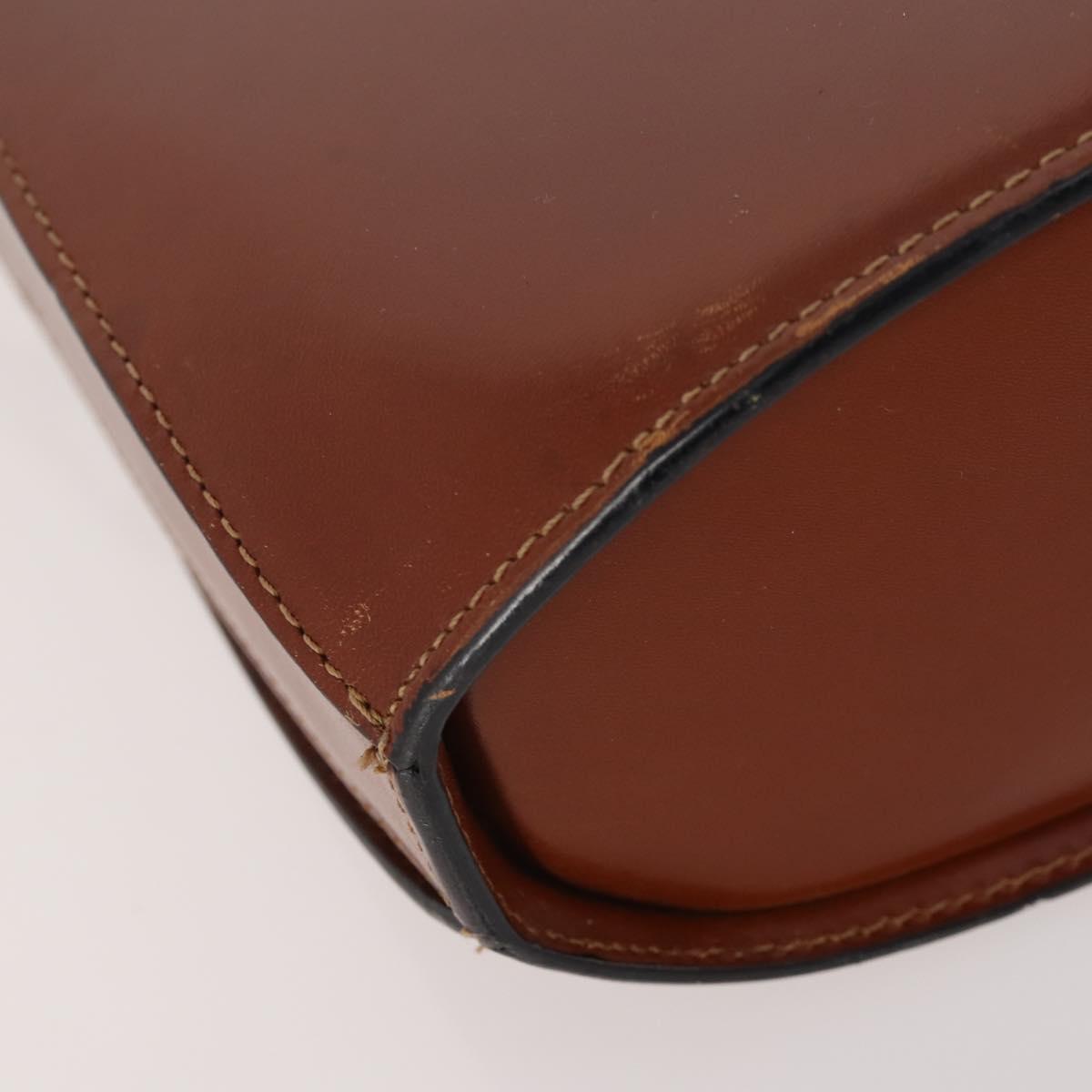 BALLY Shoulder Bag Leather 2 Set Brown Bordeaux Auth 176708