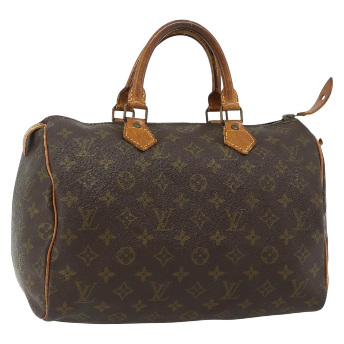 LOUIS VUITTON Monogram Speedy 30 Hand Bag M41526 LV Auth 176720