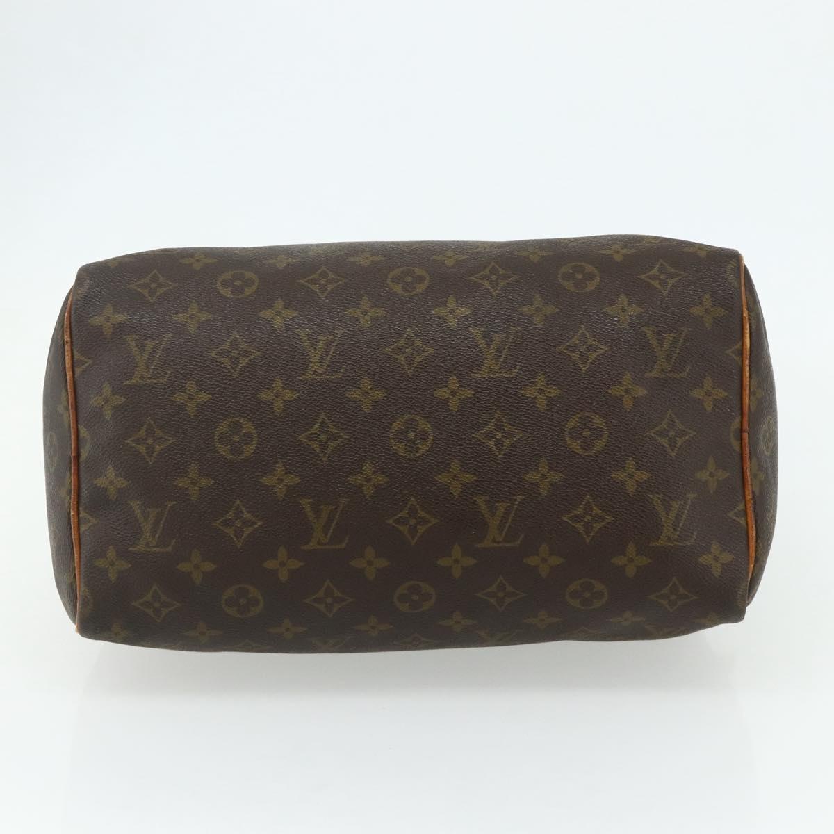 LOUIS VUITTON Monogram Speedy 30 Hand Bag M41526 LV Auth 176720