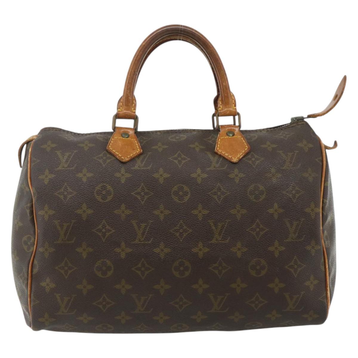 LOUIS VUITTON Monogram Speedy 30 Hand Bag M41526 LV Auth 176720