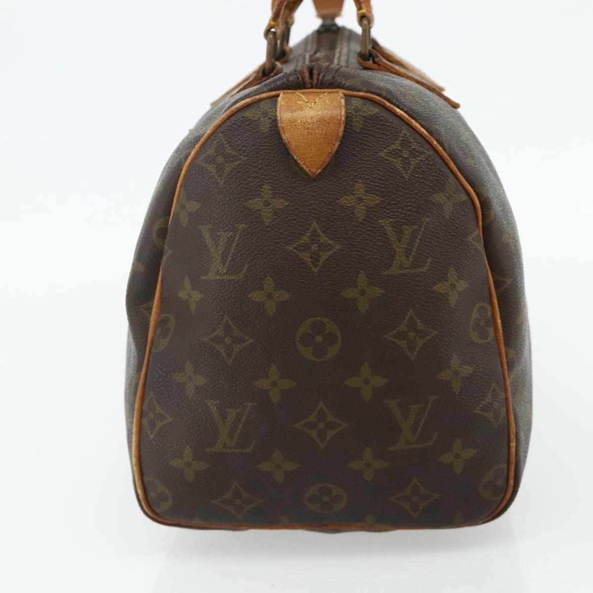 LOUIS VUITTON Monogram Speedy 30 Hand Bag M41526 LV Auth 176720