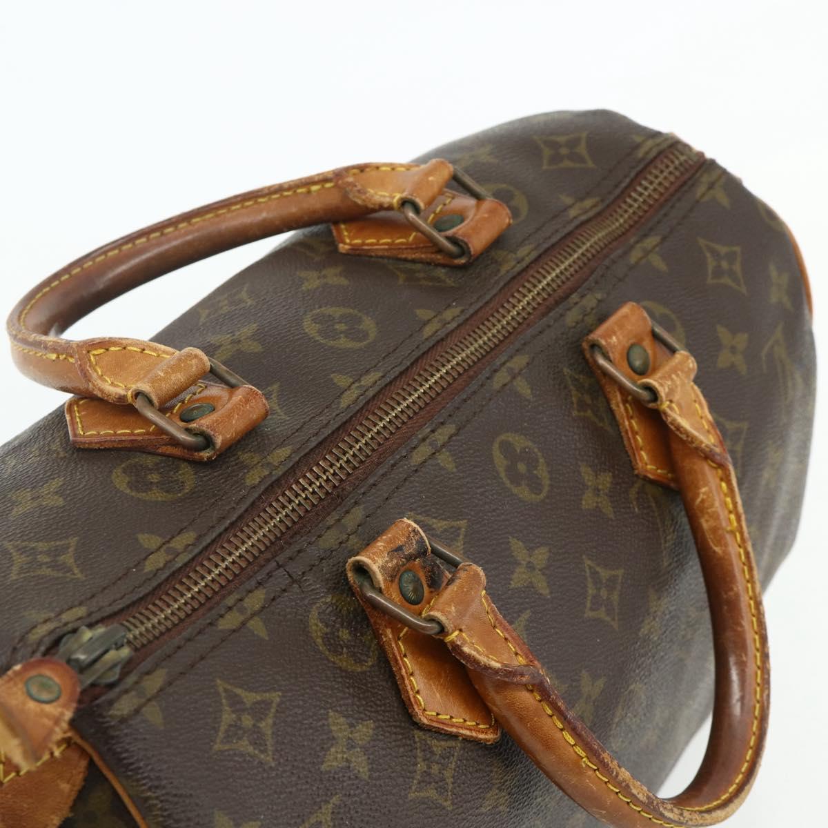 LOUIS VUITTON Monogram Speedy 30 Hand Bag M41526 LV Auth 176720