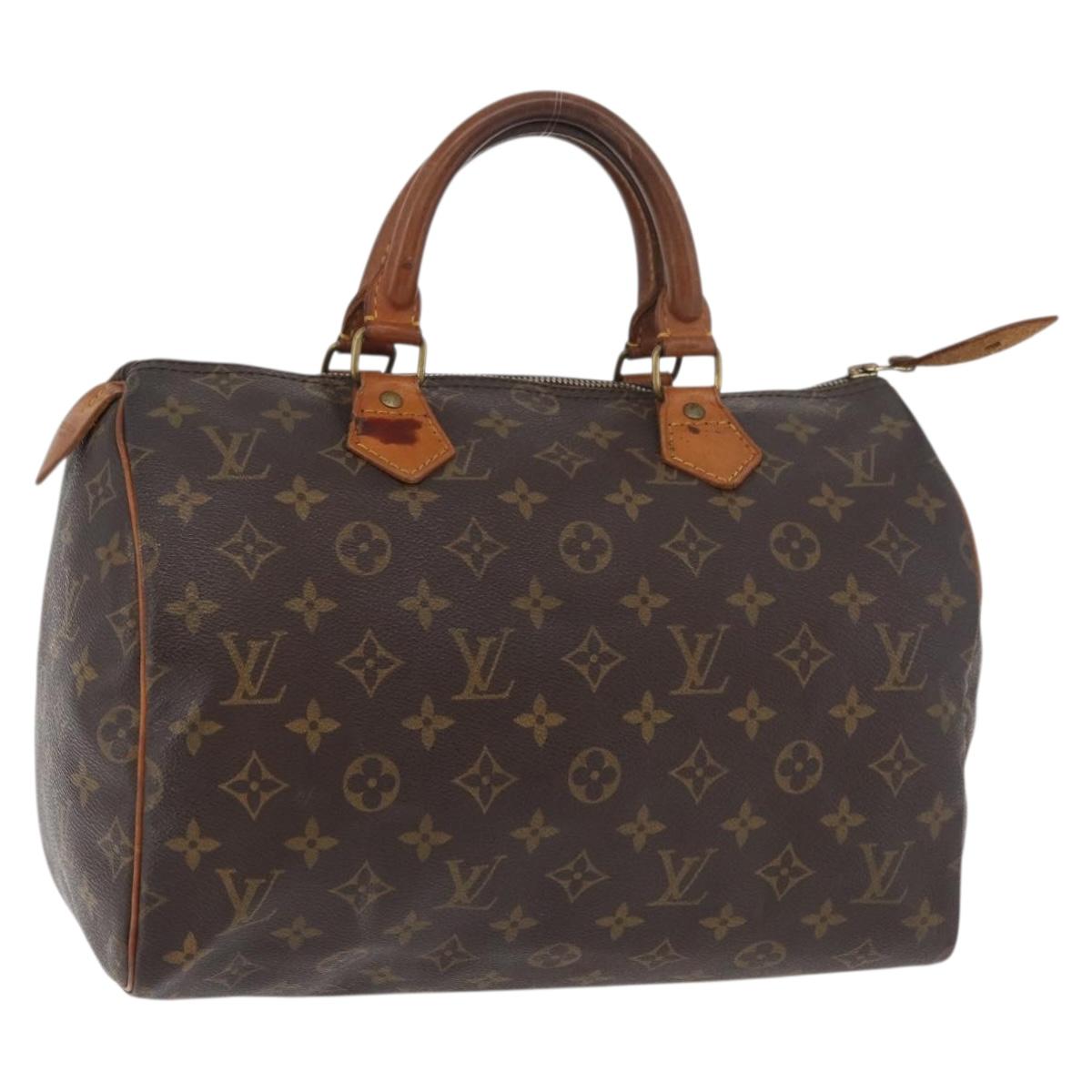 LOUIS VUITTON Monogram Speedy 30 Hand Bag M41526 LV Auth 176721