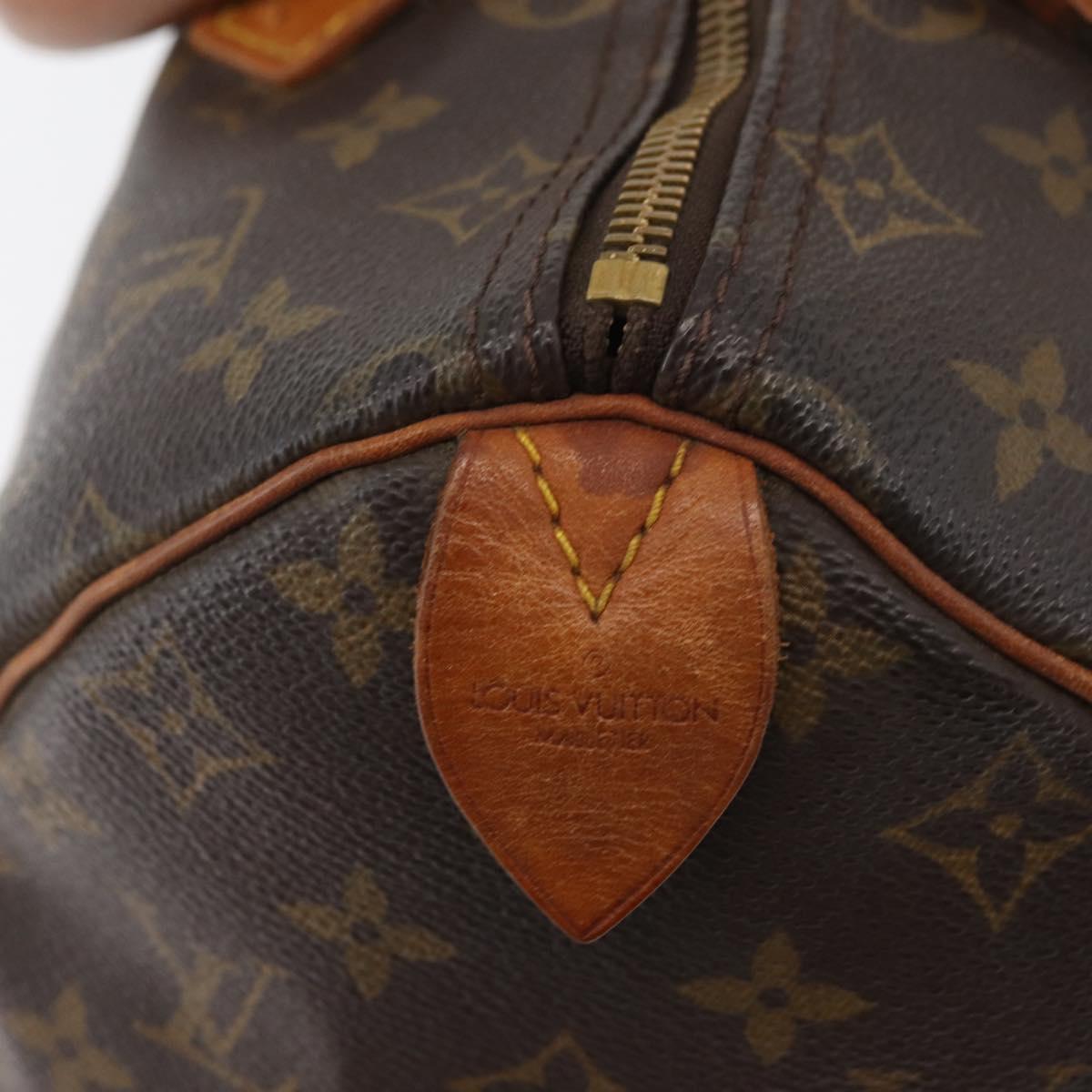 LOUIS VUITTON Monogram Speedy 30 Hand Bag M41526 LV Auth 176721