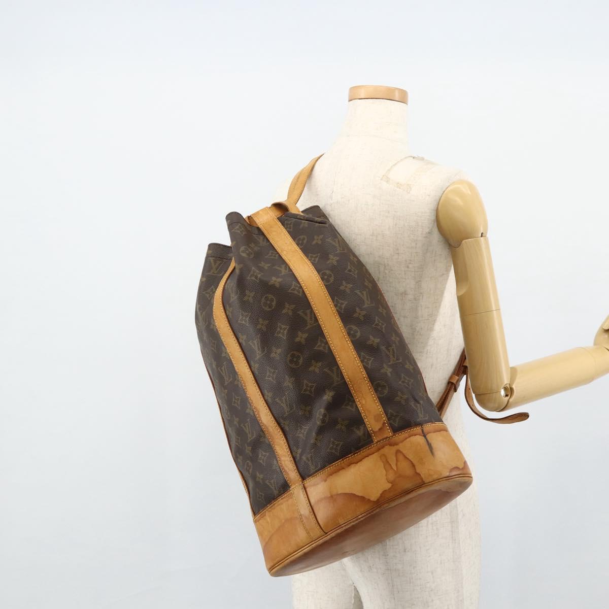 LOUIS VUITTON Monogram Randonnee GM Shoulder Bag M42244 LV Auth 176727