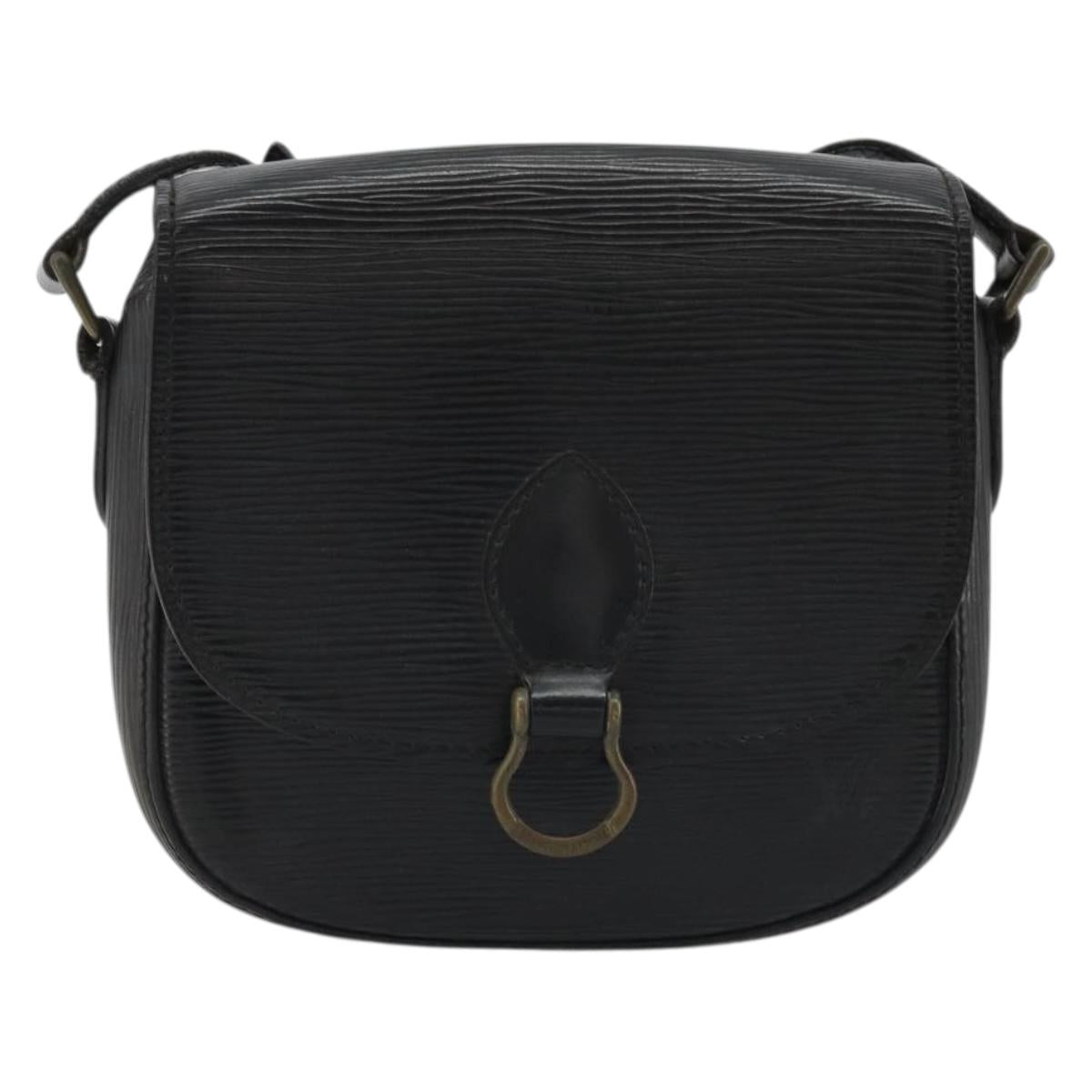 LOUIS VUITTON Epi Saint Cloud PM Shoulder Bag Black M52212 LV Auth 176728