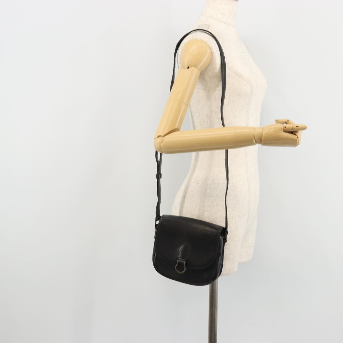 LOUIS VUITTON Epi Saint Cloud PM Shoulder Bag Black M52212 LV Auth 176728