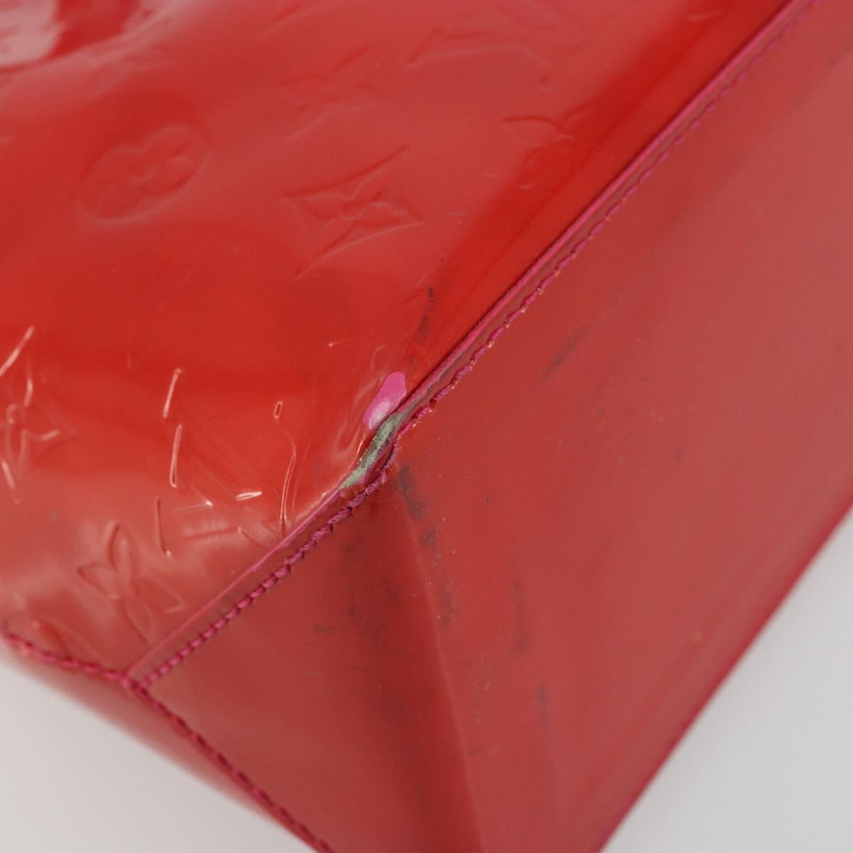LOUIS VUITTON Monogram Vernis Wilshire PM Hand Bag Rose Pop M93643 Auth 176731