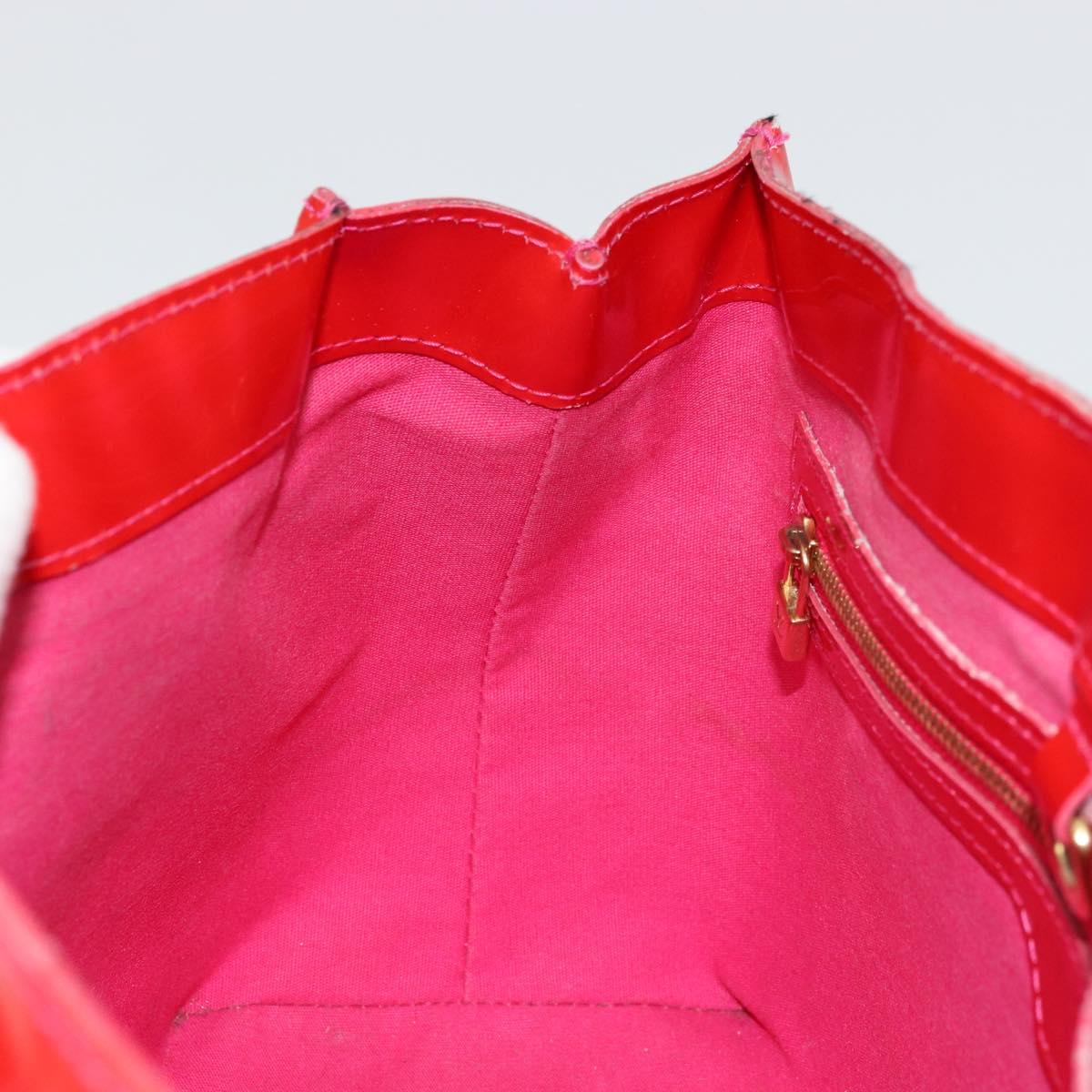 LOUIS VUITTON Monogram Vernis Wilshire PM Hand Bag Rose Pop M93643 Auth 176731