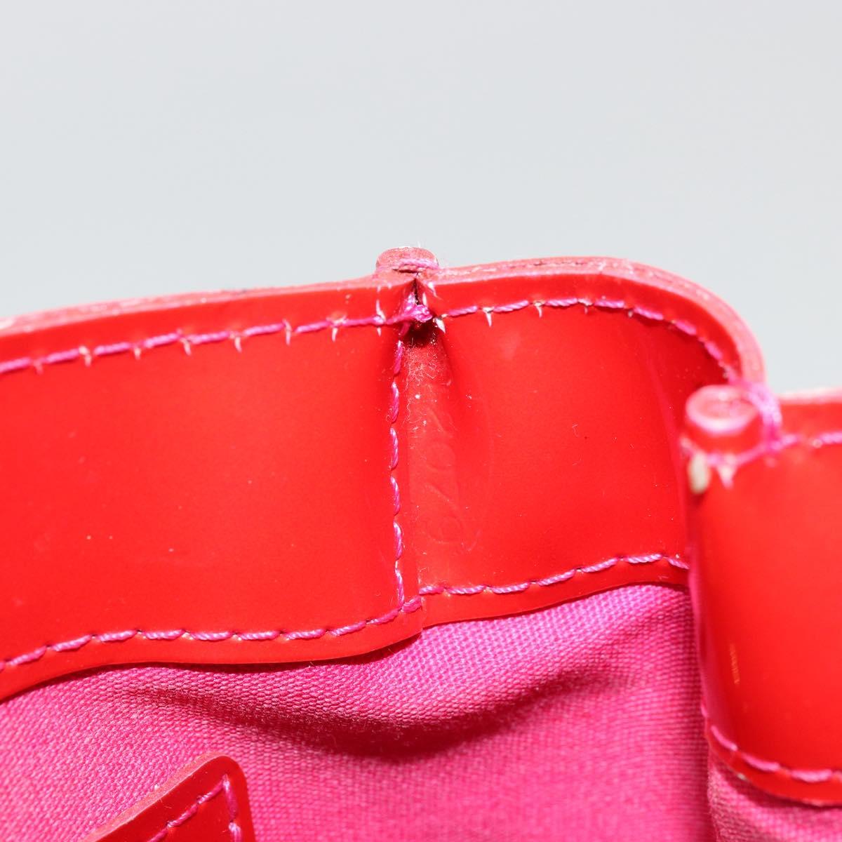 LOUIS VUITTON Monogram Vernis Wilshire PM Hand Bag Rose Pop M93643 Auth 176731