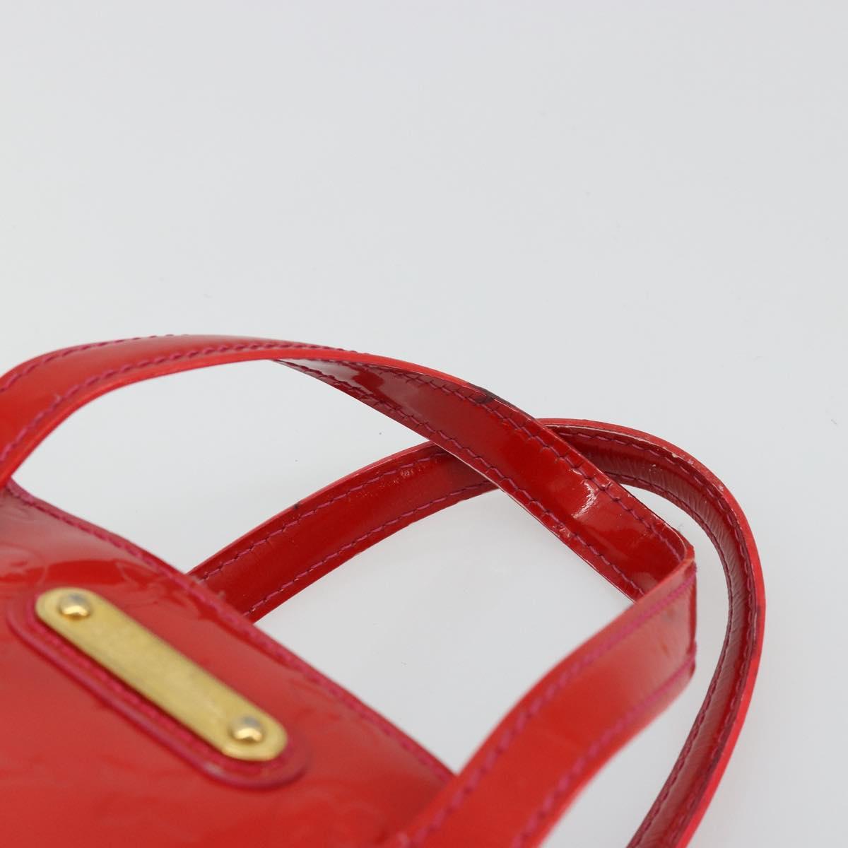 LOUIS VUITTON Monogram Vernis Wilshire PM Hand Bag Rose Pop M93643 Auth 176731