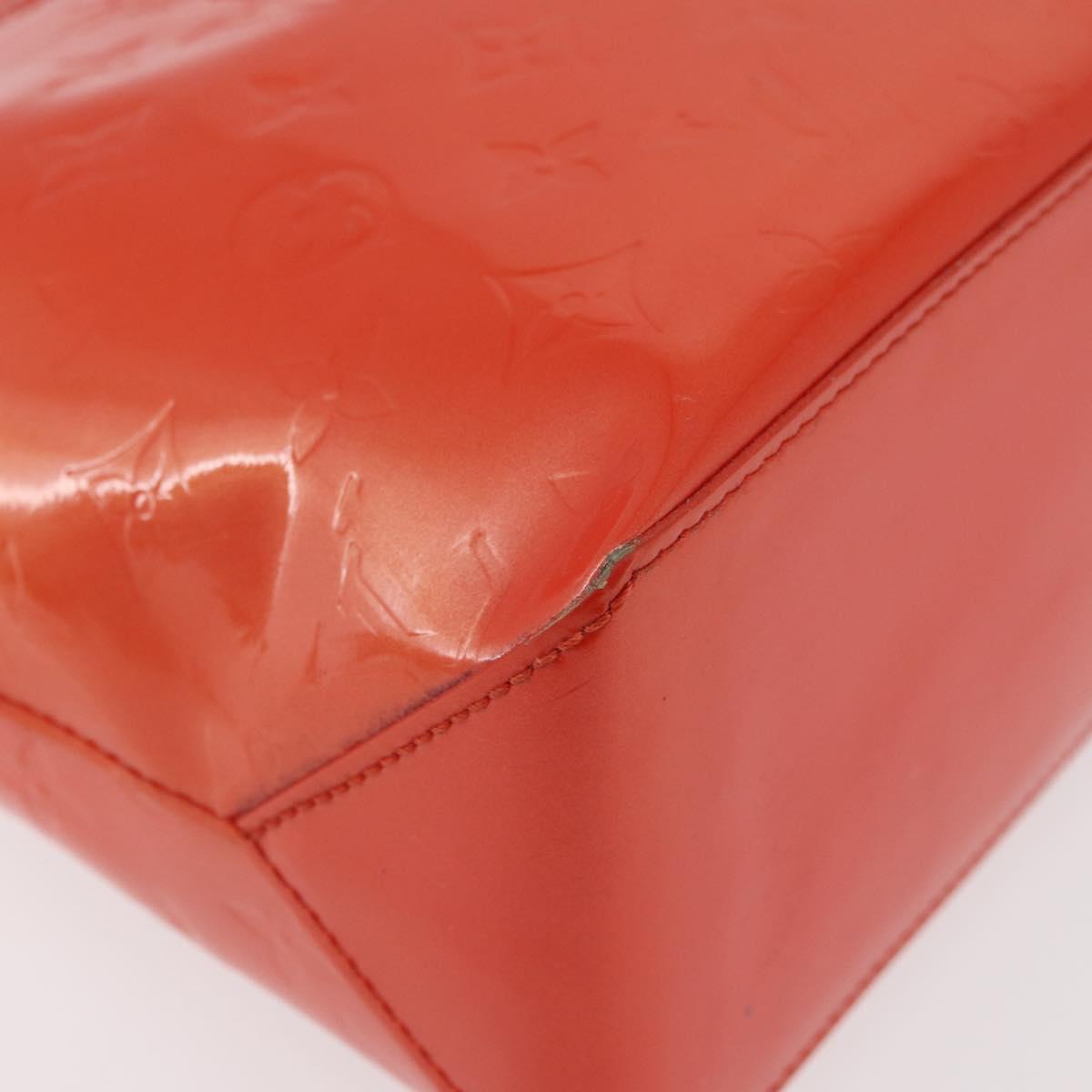 LOUIS VUITTON Monogram Vernis Wilshire PM Bag Orenge Sunset M93644 Auth 176732A