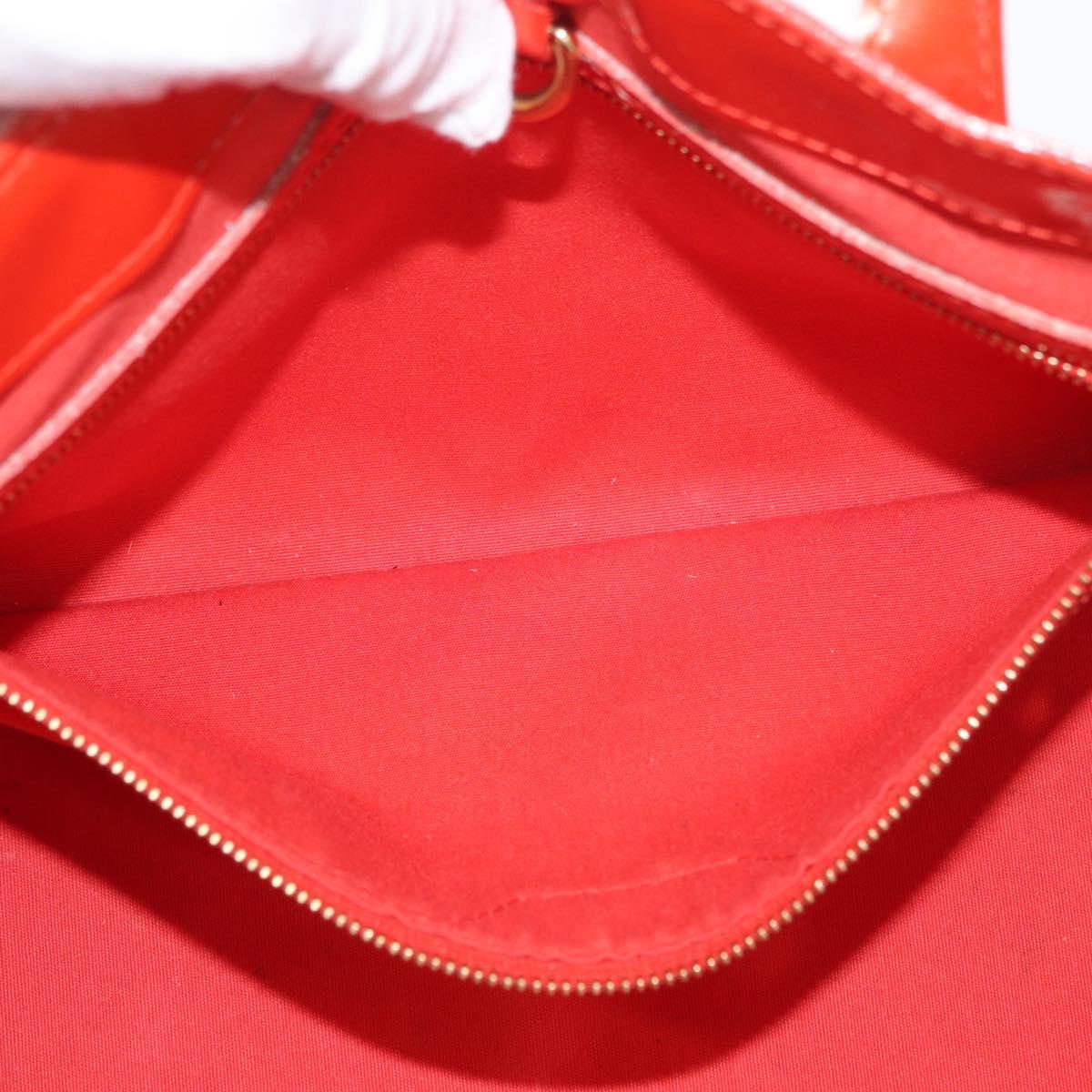 LOUIS VUITTON Monogram Vernis Wilshire PM Bag Orenge Sunset M93644 Auth 176732A