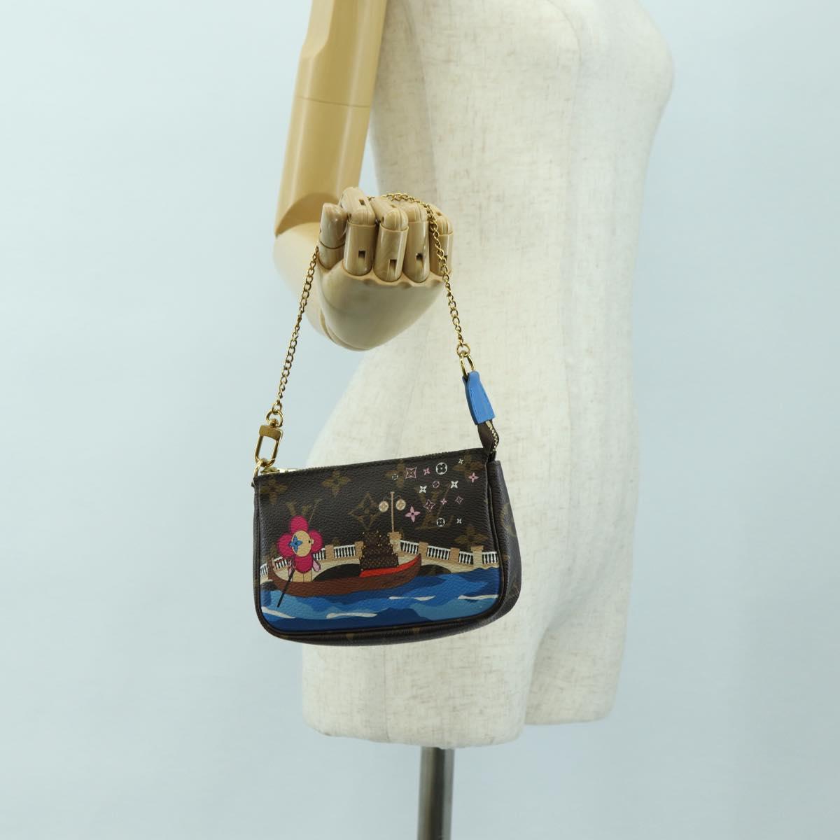 LOUIS VUITTON Vivienne Mini Pochette Accessoires Pouch M68489 LV Auth 176745SAM