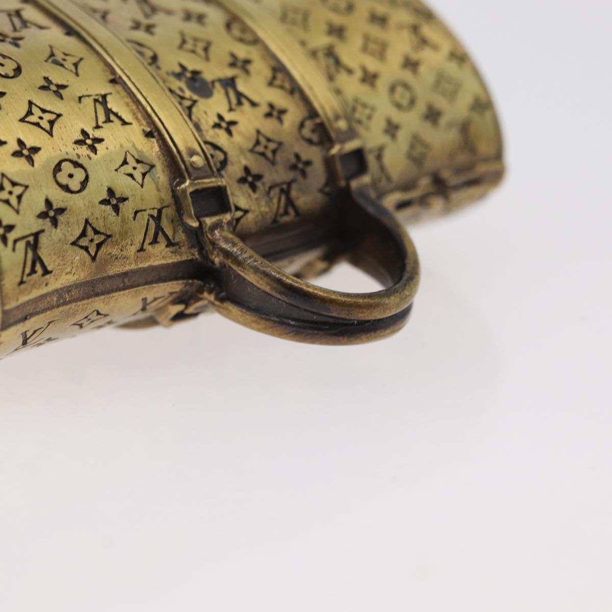 LOUIS VUITTON Keepall Motif Paper weight metal Gold LV Auth 176750A
