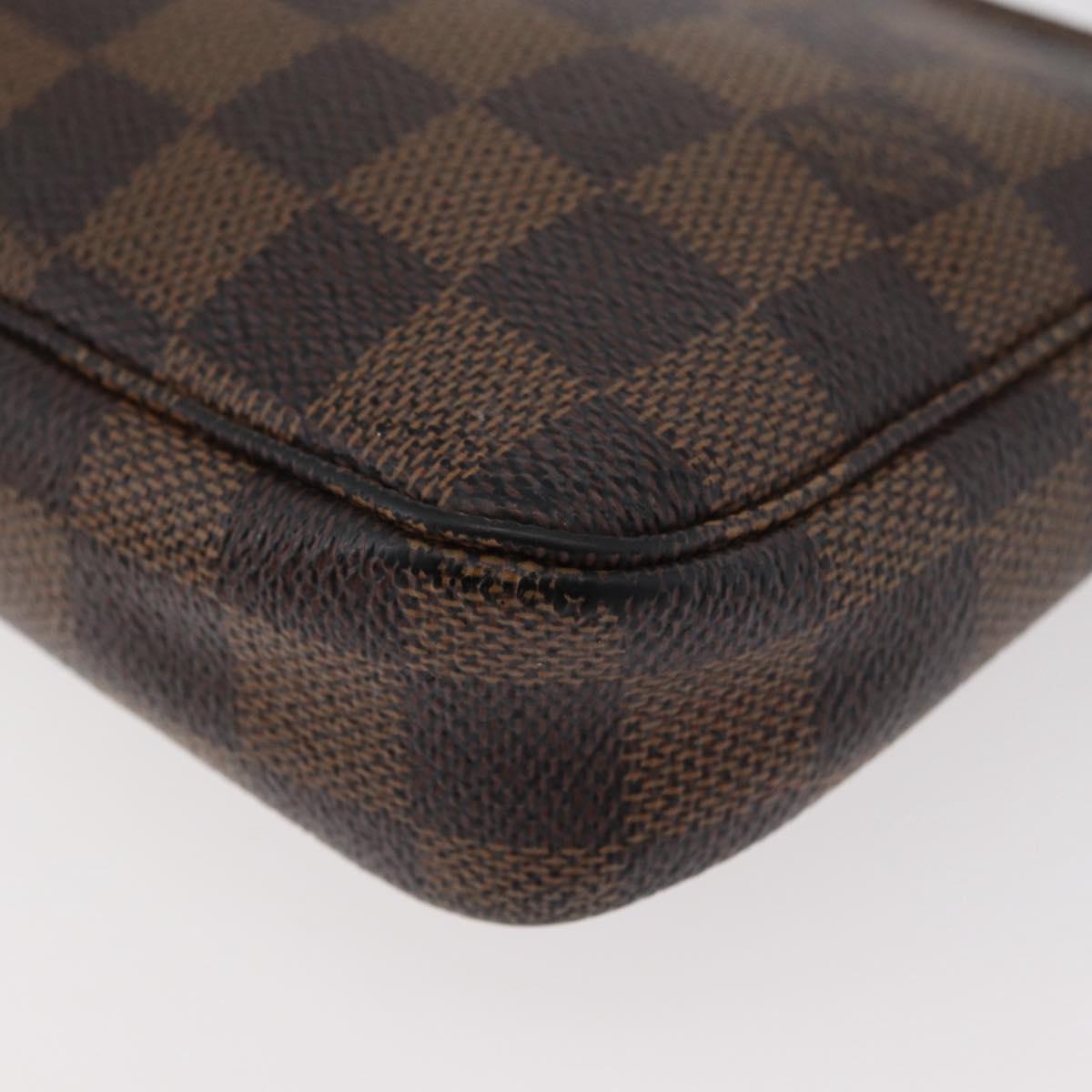 LOUIS VUITTON Damier Ebene Pochette Accessoires Pouch N41206 LV Auth 176761
