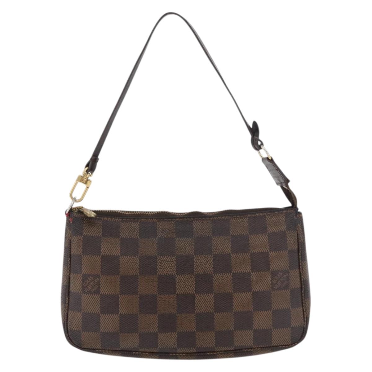 LOUIS VUITTON Damier Ebene Pochette Accessoires Pouch N41206 LV Auth 176761