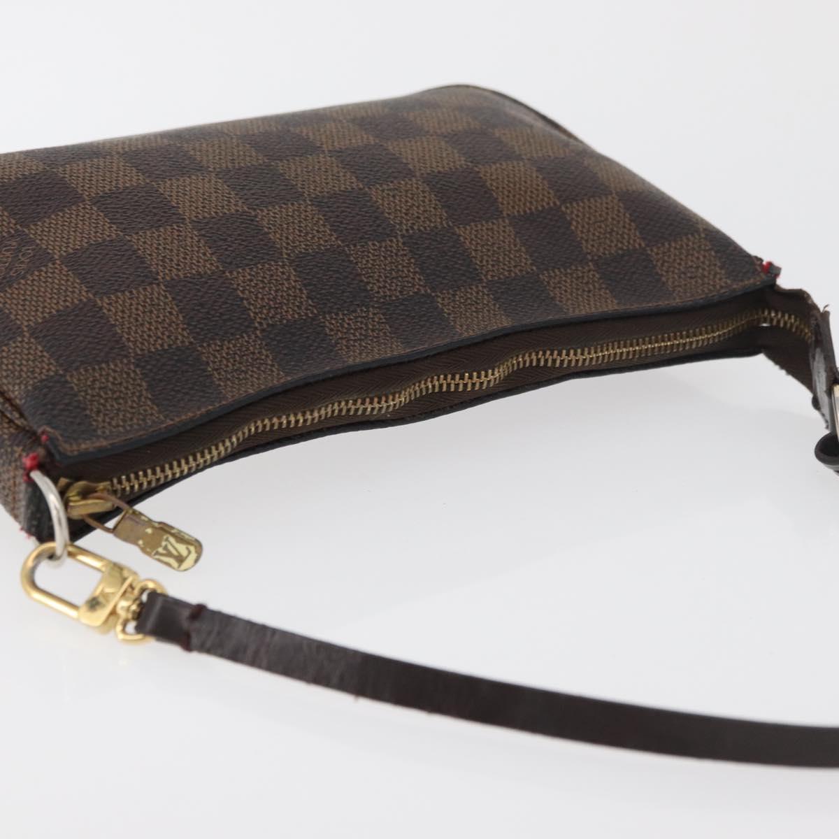 LOUIS VUITTON Damier Ebene Pochette Accessoires Pouch N41206 LV Auth 176761
