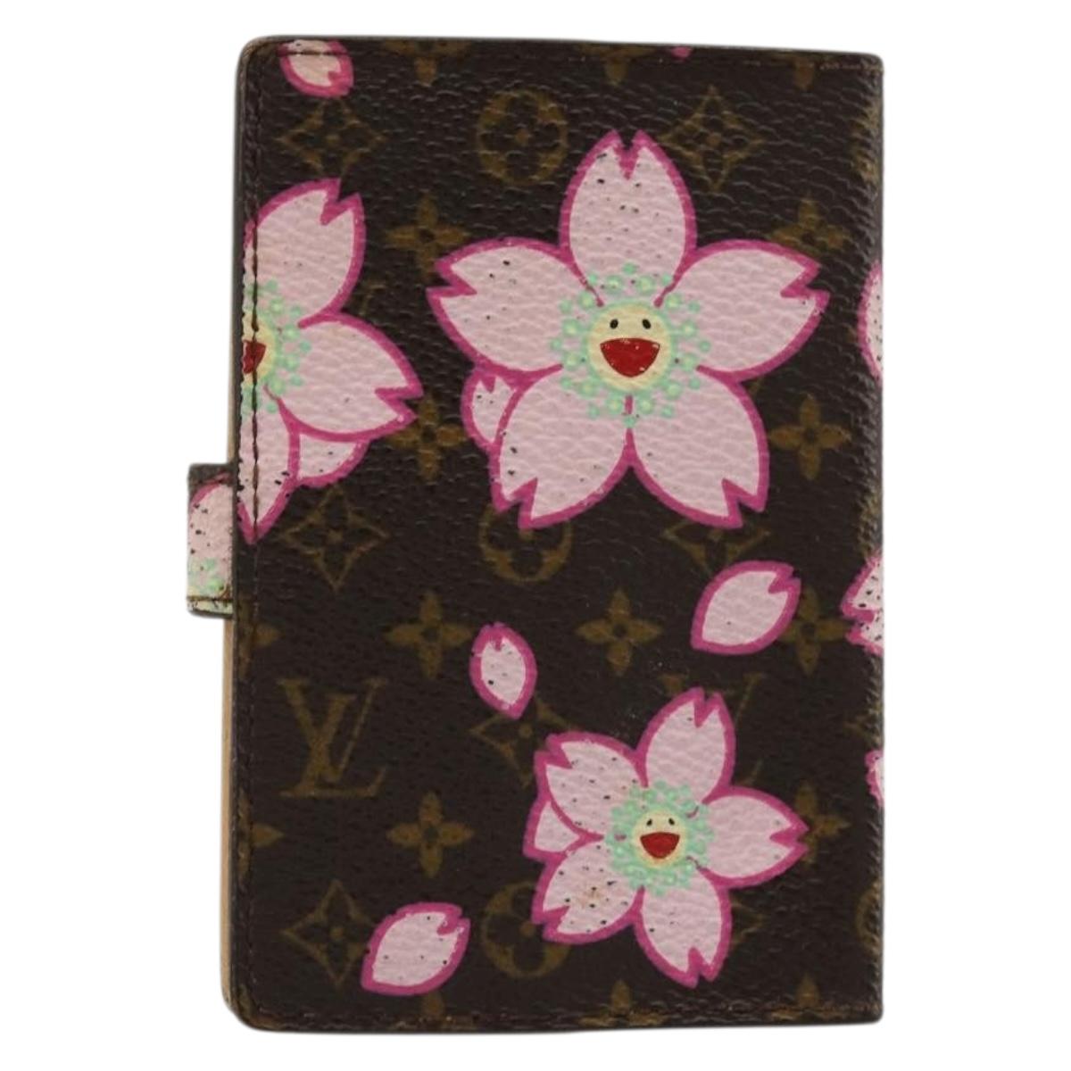 LOUIS VUITTON Cherry Blossom Agenda Mini Day Planner Cover M92021 Auth 176768