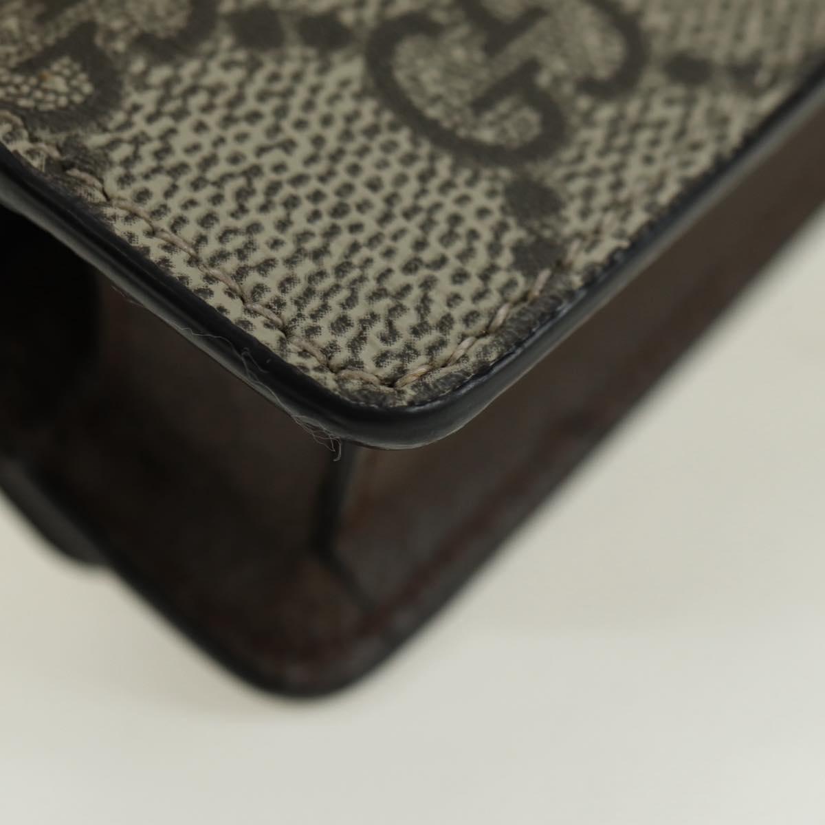 GUCCI GG Supreme Dice Case PVC Beige 662292 Auth 176770M