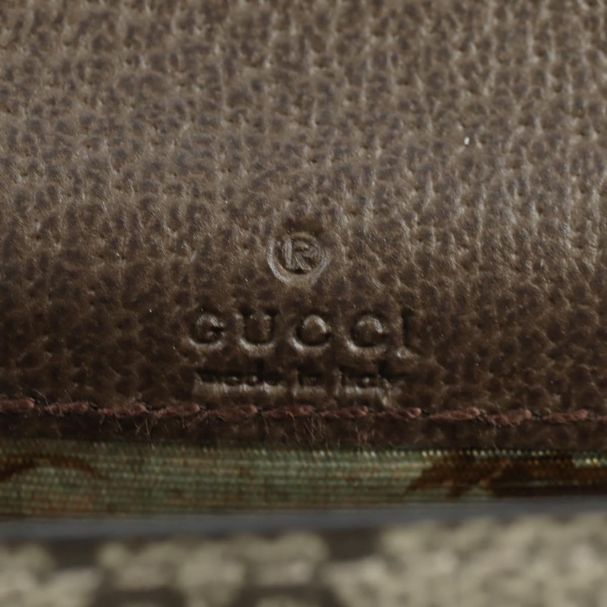 GUCCI GG Supreme Dice Case PVC Beige 662292 Auth 176770M