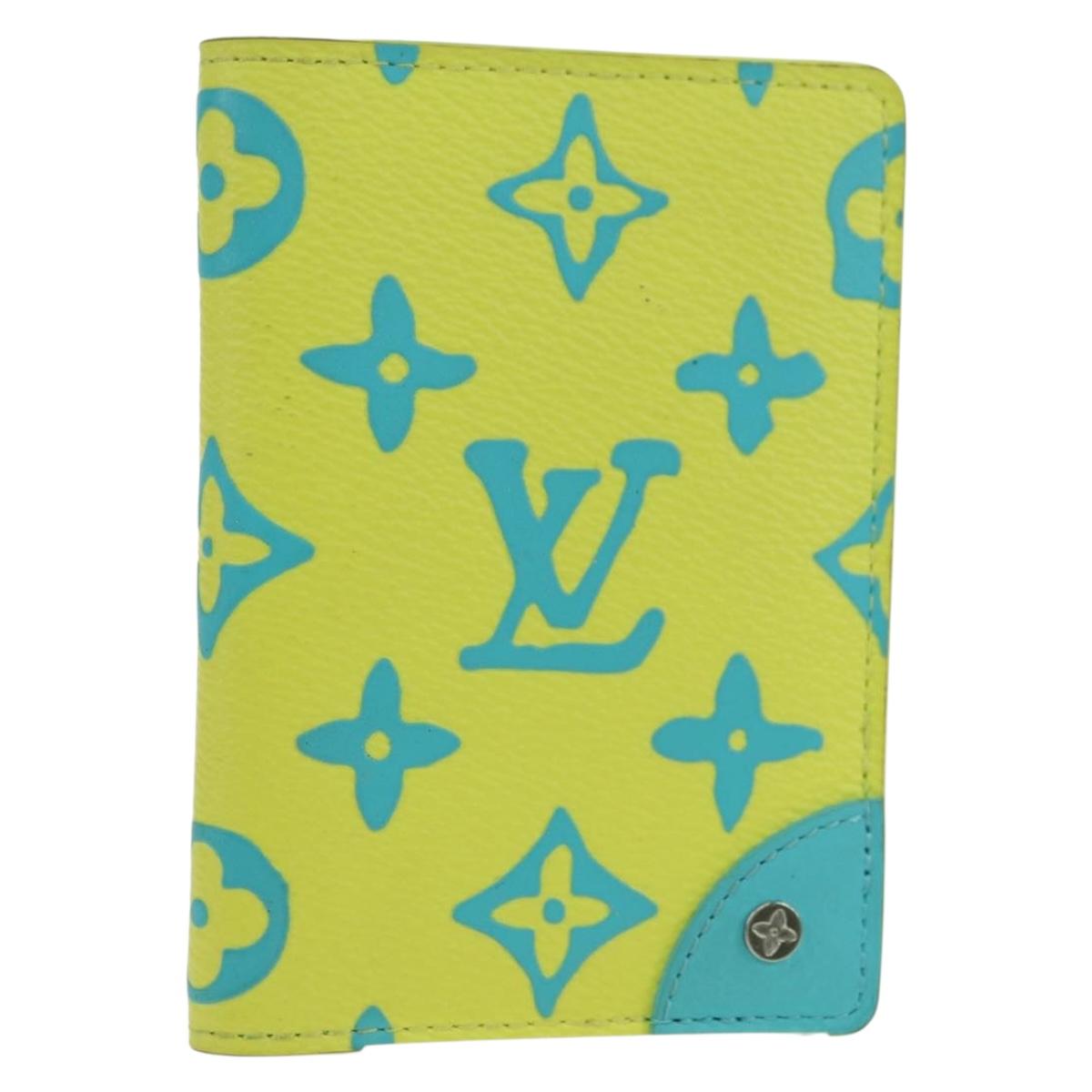 LOUIS VUITTON Playground Organizer De Poch Card Case Yellow M82034 Auth 176775M