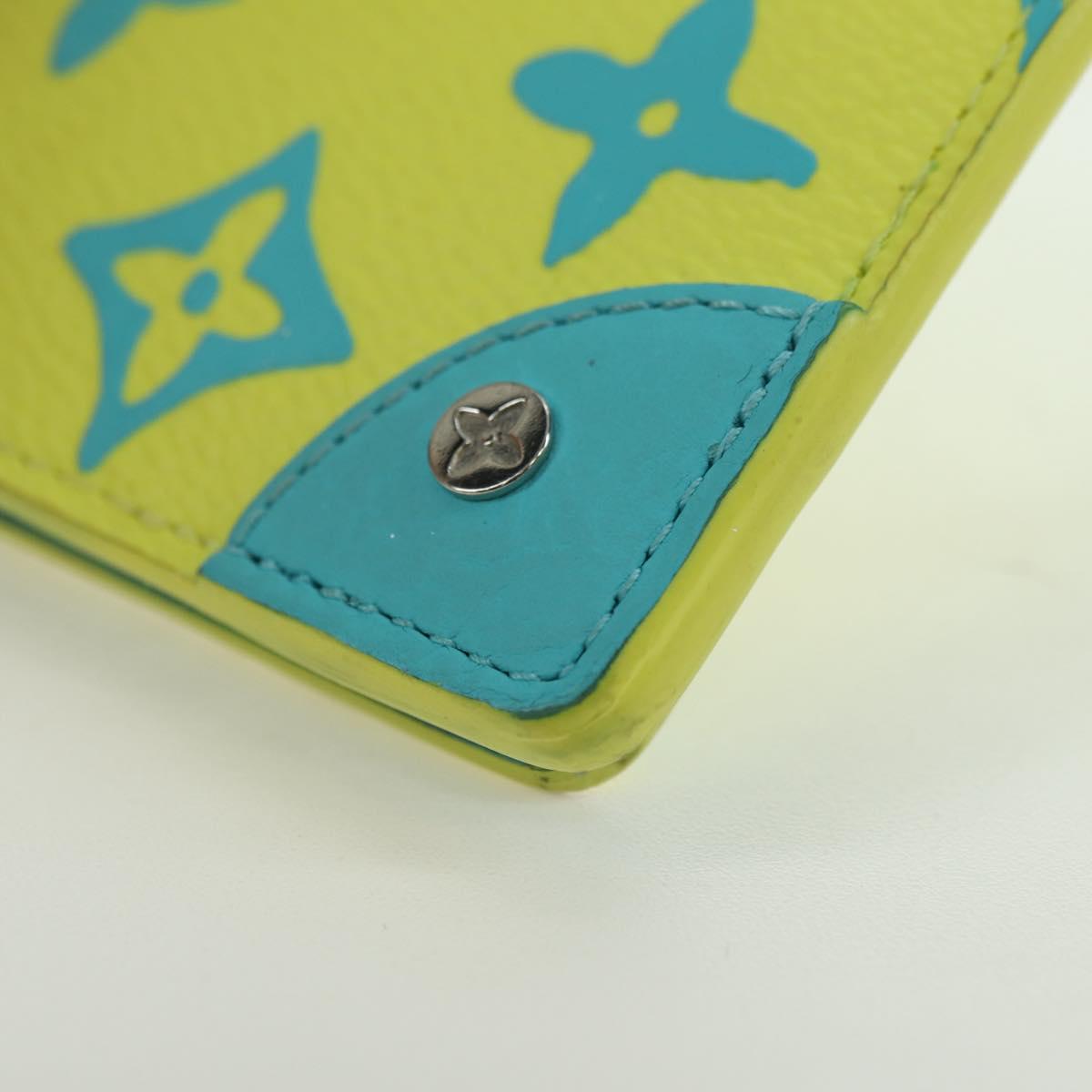 LOUIS VUITTON Playground Organizer De Poch Card Case Yellow M82034 Auth 176775M