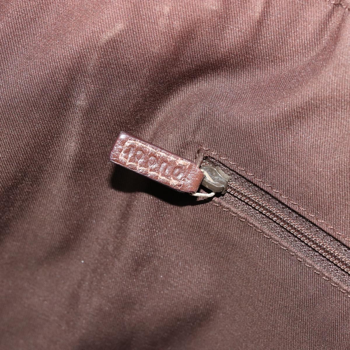 GUCCI GG Canvas Abbey Hand Bag Beige Gold 130739 Auth 176779A