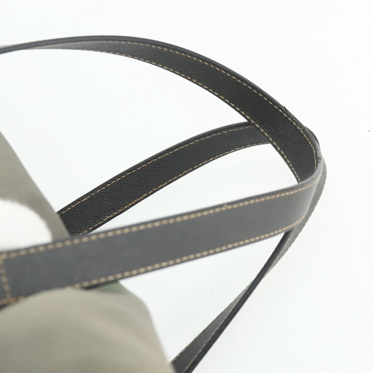 PRADA Shoulder Bag Nylon 2way Green Gold Auth 176782