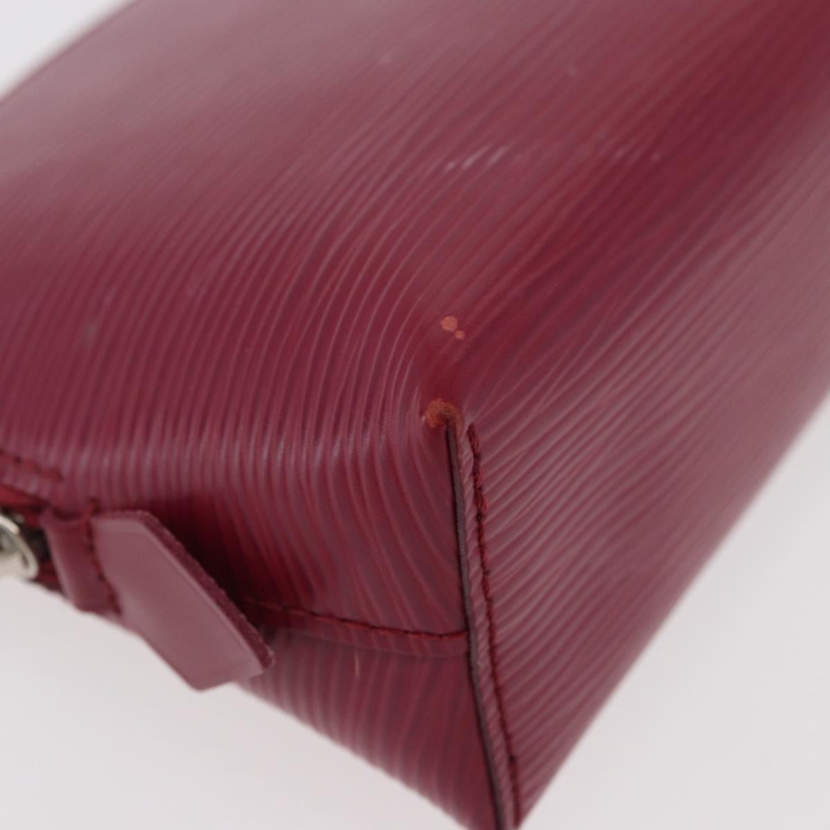 LOUIS VUITTON Epi Pochette Cosmetic PM Cosmetic Pouch Fuchsia M41114 Auth 176801