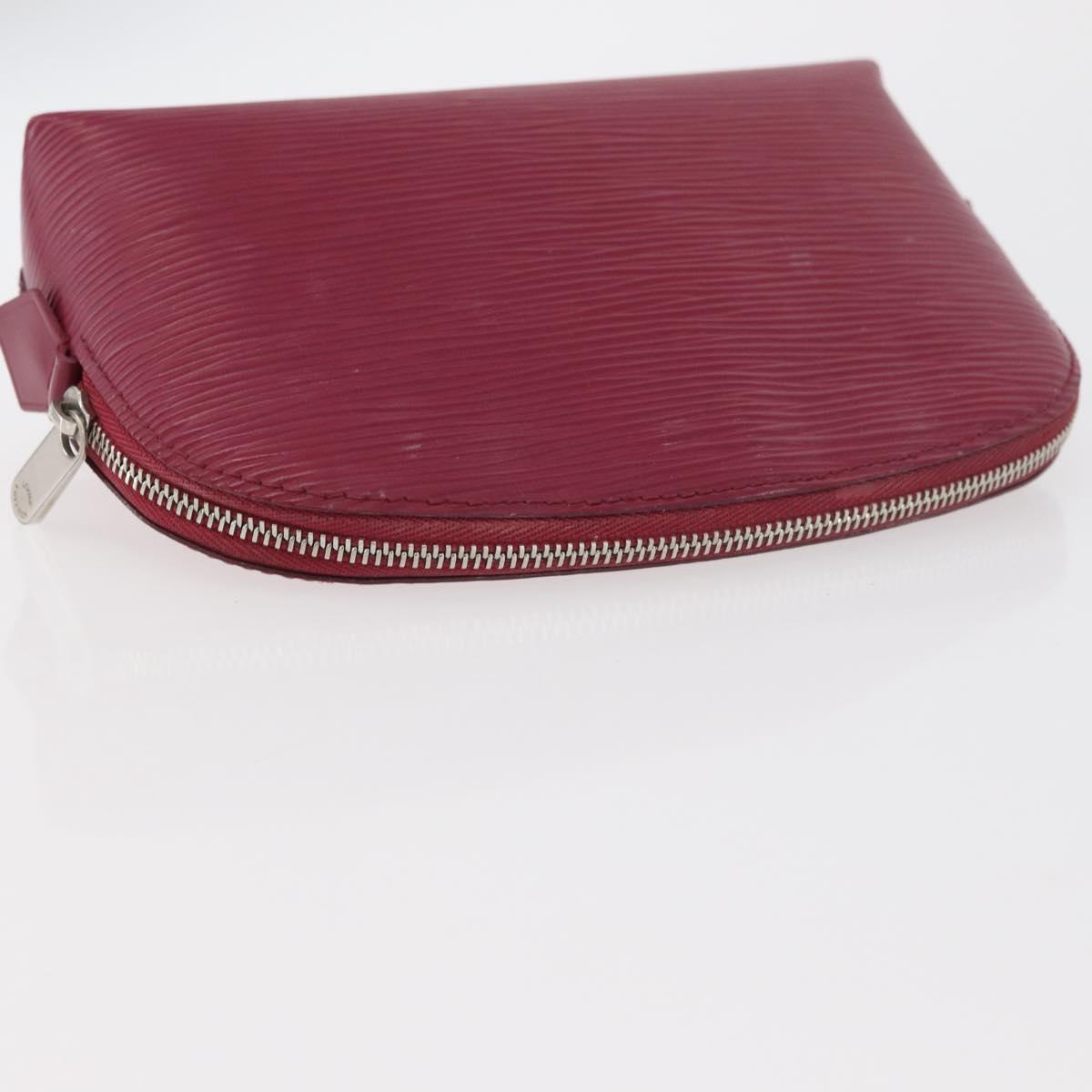 LOUIS VUITTON Epi Pochette Cosmetic PM Cosmetic Pouch Fuchsia M41114 Auth 176801