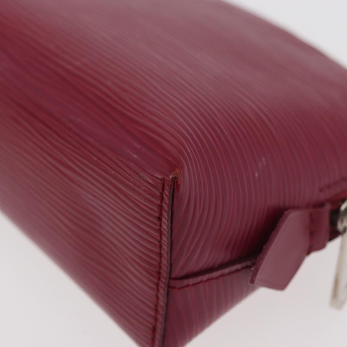 LOUIS VUITTON Epi Pochette Cosmetic PM Cosmetic Pouch Fuchsia M41114 Auth 176801