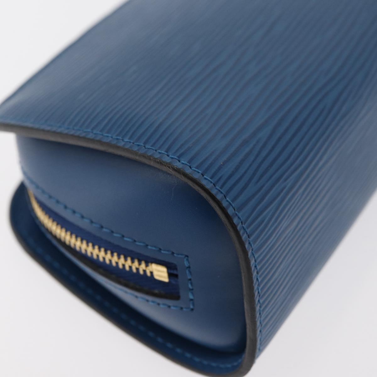 LOUIS VUITTON Epi Dauphine PM Pouch Blue M48445 LV Auth 176812