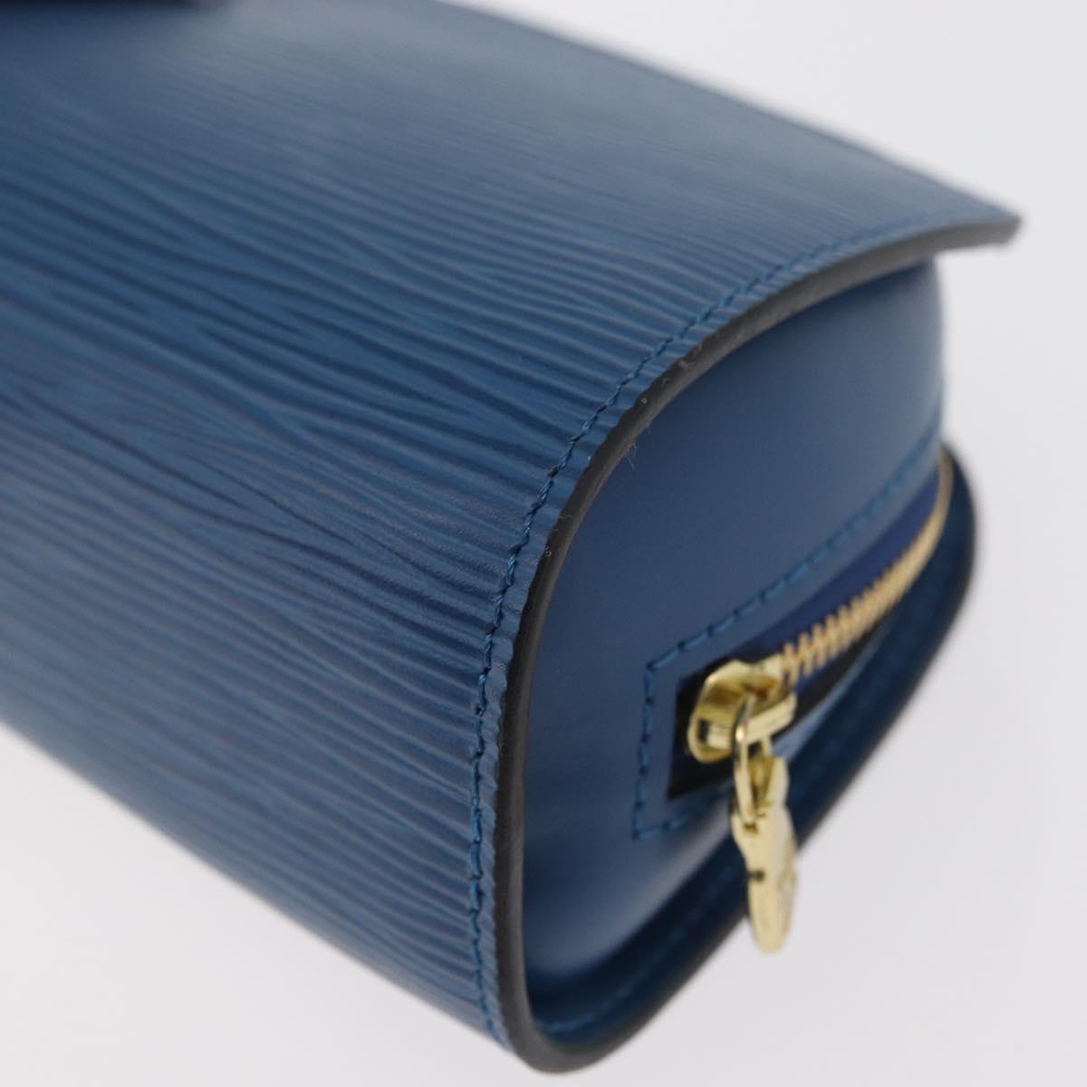 LOUIS VUITTON Epi Dauphine PM Pouch Blue M48445 LV Auth 176812