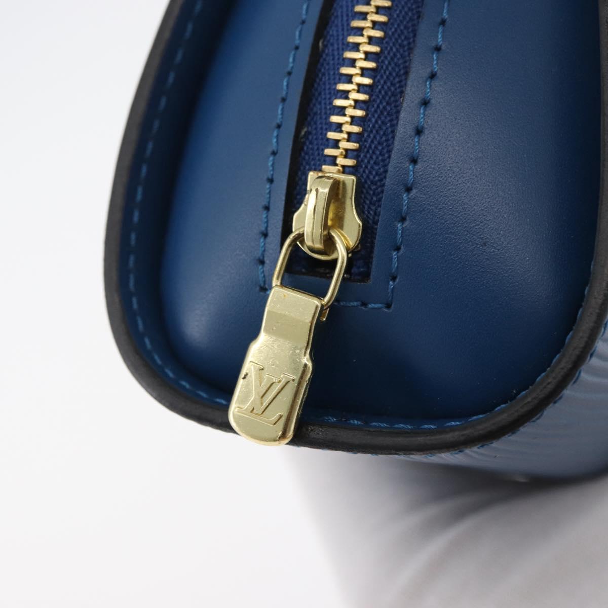 LOUIS VUITTON Epi Dauphine PM Pouch Blue M48445 LV Auth 176812