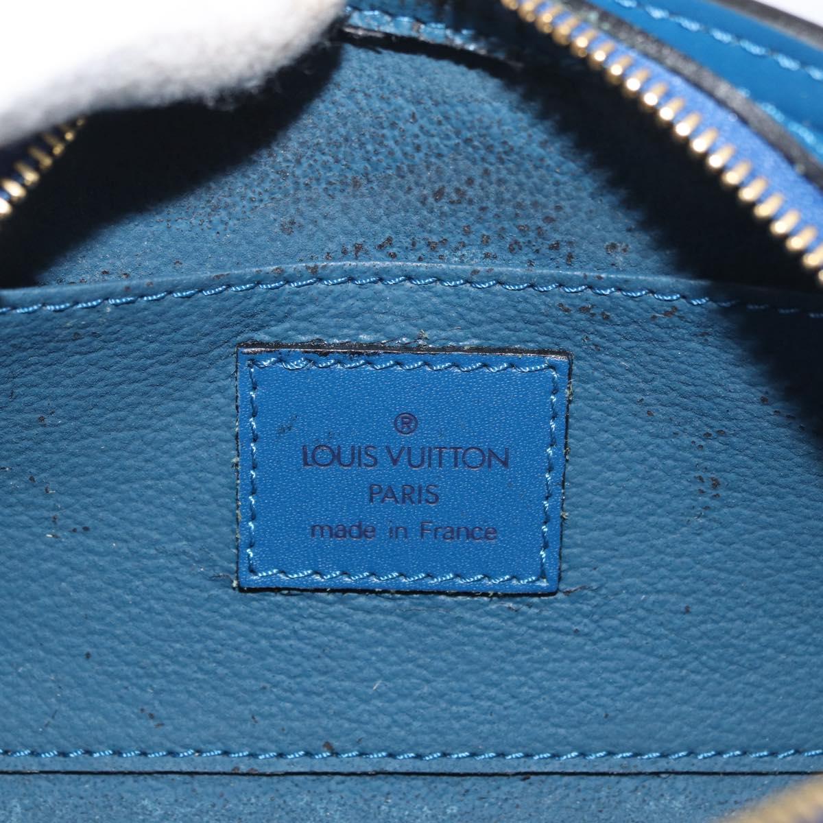 LOUIS VUITTON Epi Dauphine PM Pouch Blue M48445 LV Auth 176812