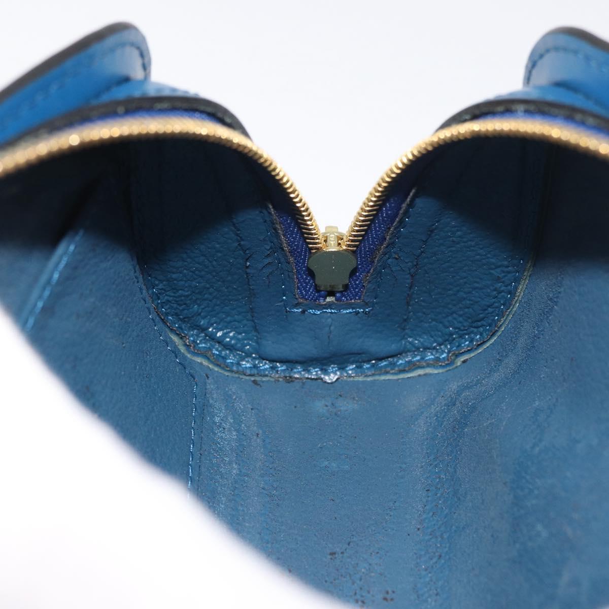 LOUIS VUITTON Epi Dauphine PM Pouch Blue M48445 LV Auth 176812
